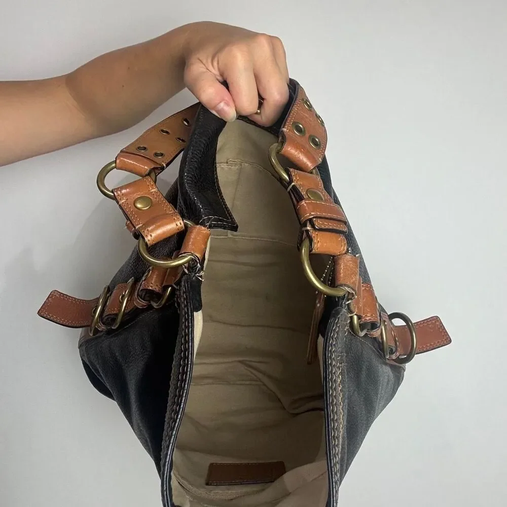 Coach Women's Black and Brown Bag